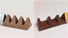 瑞士三角巧克力,英國脫歐,縮水,美國大選,Toblerone　圖／翻攝自每日郵報