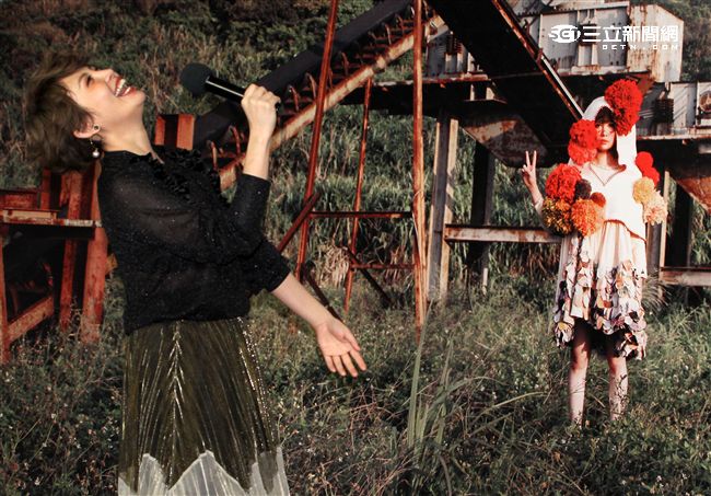 魏如萱「末路狂花」最新專輯正式發片記者會，藝人好友KUSO「你啊你啊」。（記者邱榮吉/攝影）