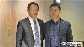 富邦職棒總監陳俊池及中職秘書長朱康震（圖／記者王怡翔攝）