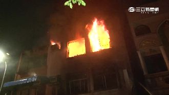 台中油漆行暗夜大火　2人命喪火窟