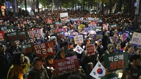 南韓首爾,光化門,朴槿惠,下台,集會
圖／美聯社／達志影像