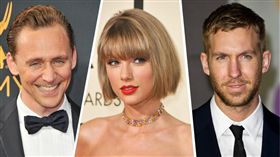 泰勒絲,Taylor Swift,凱文哈里斯,Calvin Harris,洛基,湯姆希德斯頓,Tom Hiddleston／達志影像／美聯社