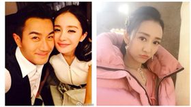 楊冪,劉愷威,王鷗,合成圖／微博