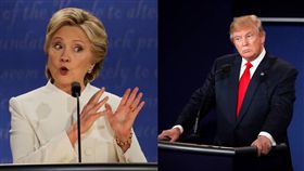 希拉蕊、川普／（圖／美聯社／達志影像）