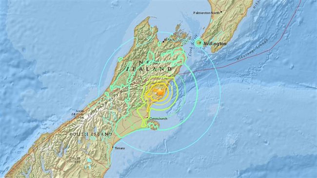 紐西蘭基督城　發生規模7.8強震