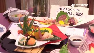 婚宴推金箔料理　一桌5萬5限開3桌
