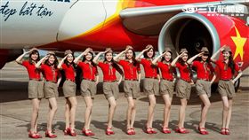 越捷航空,空姐。（圖／越捷提供）