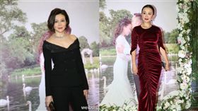 關之琳劉嘉玲鬧翻後首度同場（合成圖／翻攝自新浪娛樂）