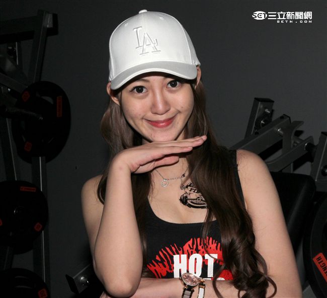 健身性感辣妹Niu.yu.Qing。（記者邱榮吉/攝影）