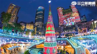 新北耶誕城啟動　現場瀰漫小熊軟糖香