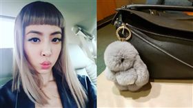 「裝死兔」吊飾來自真兔毛　蔡依林得知後霸氣拒買。資料來源：蔡依林instagram