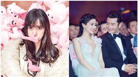 黃曉明楊穎(合成圖翻攝自微博)
