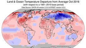 今年10月全球平均氣溫排名史上第3高，聖嬰現象，反聖嬰現象。（圖／翻攝自鄭明典臉書）
