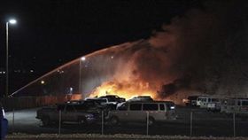 美國內華達州一架醫療專機墜毀。（圖／翻攝自Twitter）
