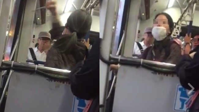 BRT驚見「獅吼姊」　怒揮武器尖叫