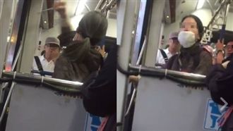 BRT驚見「獅吼姊」　怒揮武器尖叫