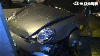 駭人影片曝光　小黃撞飛天價保時捷