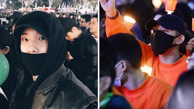 反朴槿惠李準、劉亞仁高舉燭光靜坐！