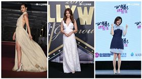 林予晞,莫允雯,雷瑟琳（合成圖／記者邱榮吉攝影、第51屆金鐘獎）