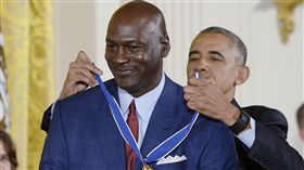 Michael Jordan,歐巴馬,Barack Obama,總統自由勳章（ap）
