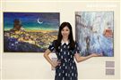 張景嵐「不可方物」創作聯展。（記者邱榮吉/攝影）