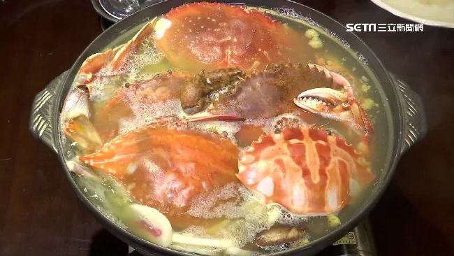 豪華五蟹鍋上桌　五種口味一次滿足