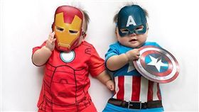 超萌雙胞胎,Leia, Lauren, Instagram, Cospaly,鋼鐵人,美國隊長 圖/翻攝leialauren Instagram