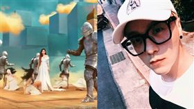 廖人帥爆紅MV無法參加金曲獎（圖／翻攝自廖人帥臉書、JaneZhangVEVO　YouTube）