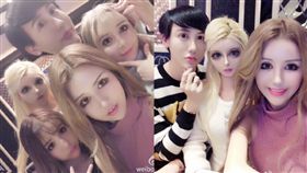 圖翻攝自劉寶寶_Vincent微博 蛇精男