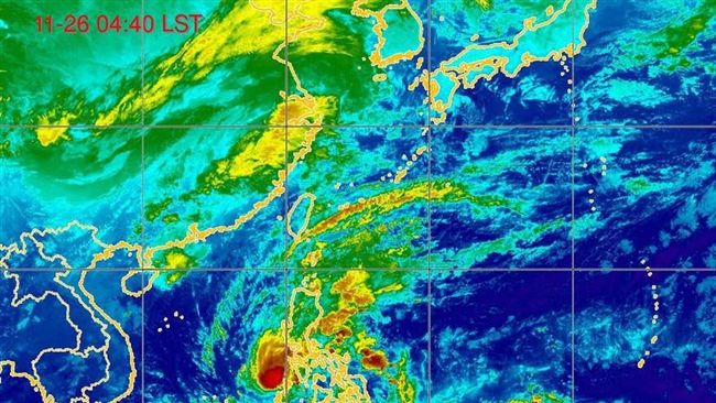 輕颱蝎虎挾帶大雨　明低溫下探17度