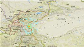 新疆,阿克陶縣,強震,震央,災情,餘震,死亡,地震(美國地質調查所網站earthquake.usgs.gov)