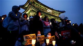 光化門,朴槿惠,集會,遊行,燭火
圖／路透社／達志影像