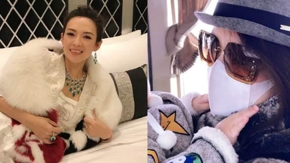 北京又陷霾害　章子怡想帶女兒閃人