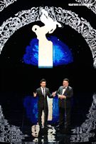頒獎人任賢齊、林雪（圖／記者邱榮吉攝）