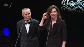 侯孝賢、茱麗葉畢諾許（圖／翻攝自friDay影音）