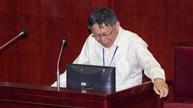 台北市議會總質詢,台北市長柯文哲　圖／記者林敬旻攝