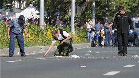 菲律賓馬尼拉，美國大使館，爆裂物（圖／美聯社／達志影像）