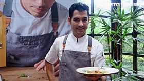 西班牙型男主廚Andreu Genestra客座台北花園大酒店。（圖／記者簡佑庭攝）