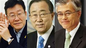 南韓,總統,人選,潘基文,文在寅,李在明。圖／臉書