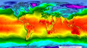 北極圈、全球暖化（圖／翻攝自cci-reanalyzer）