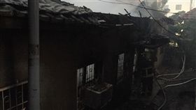台中,台鐵,舊宿舍,火警,起火
圖／中央社