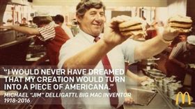 利加蒂（Michael Jim Delligatti） 圖／翻攝自McDonald's 推特