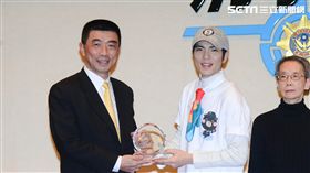 警政署反詐騙歌曲「不信邪」今全球首播，代言人蕭敬騰與Janet聯袂出席（楊忠翰攝）