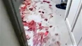 中國大陸,賓館砍人，情殺。（圖／翻攝自微博）