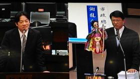 賴清德、謝龍介(圖/中央社)