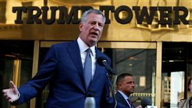 川普,維安,紐約,白思豪,市長（圖／路透社／達志影像）