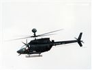 陸軍航特部OH-58奇奧瓦偵察直升機和AH-1W眼鏡蛇攻擊直升機偕同作戰，將來有可能由AH-64A阿帕契攻擊直升機替換AH-1W。（記者邱榮吉/攝影）