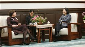 總統蔡英文接見「美國外交政策全國委員會」訪問團迪卡羅（Rosemary DiCarlo）會長　圖／總統府提供
