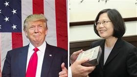 蔡英文,川普,Trump,台灣總統,美國總統當選人
（圖／翻攝自蔡英文、川普臉書）