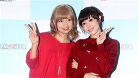 偶像大師為春日未來配音的山崎遙、天海春香配音的中村繪里子，來台宣傳「原音重現｣，並與粉絲見面。（記者